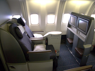 United business class sleeper seats (B767)
