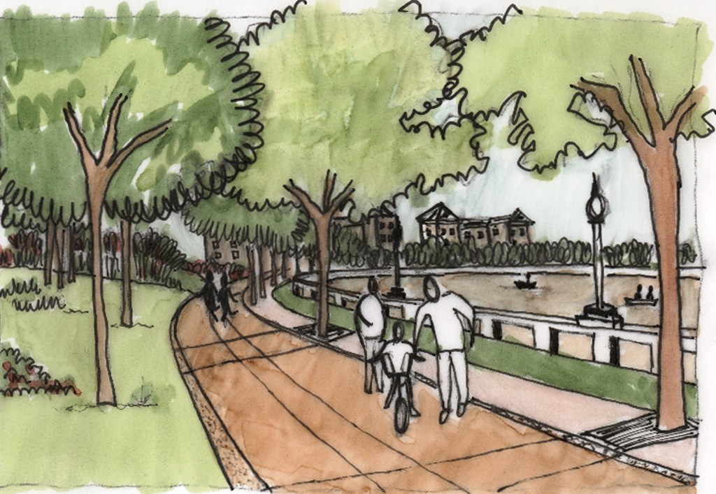 Sketch: Public Park | These sketches were created out of sch… | Flickr