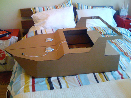 Nearly Completed Cardboard Boat Build All I needed to ...