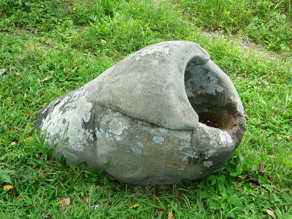 Megalith relics in Bada Valley (Jar megalith "Kalamba")