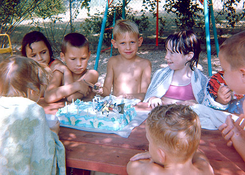 Six year old's birthday party, 1966 | That's me with the ...