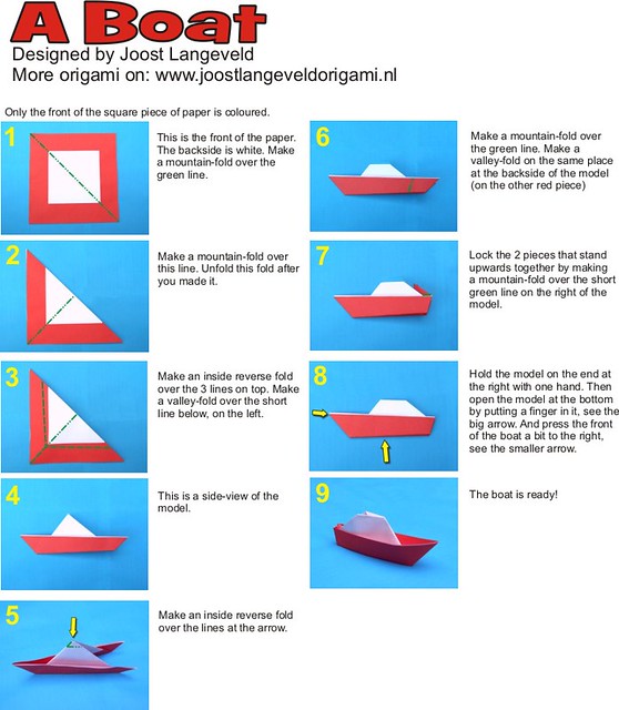 Origami Boat How to fold a boat in just 9 steps 