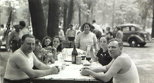 Sicilian Family Picnicking in Prospect Park 1938. | Italian … | Flickr