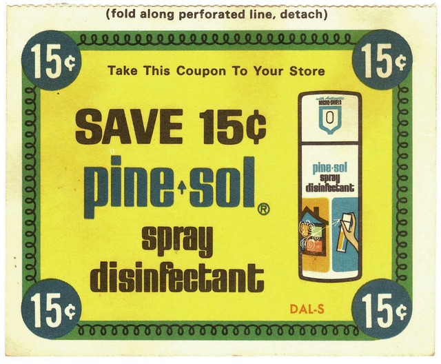Pine Sol 1960s I love this old coupon for Pine Sol spray d… Flickr