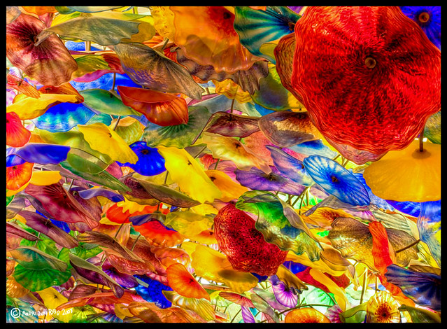 Bellagio S Glass Flower Ceiling Revisited Hdr Glass Art Flickr