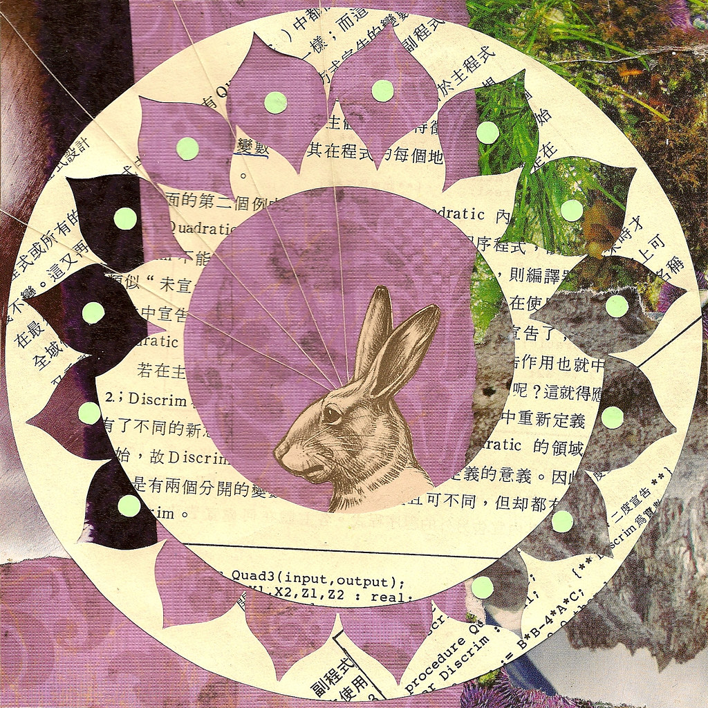Rabbit Mandala | Materials exchange with Elke Glendenning ...