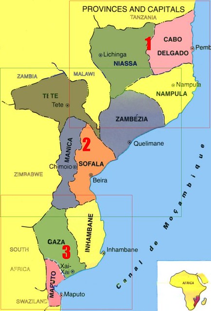 Mapa de Moçambique | Moçambique localiza-se na Costa Sudeste… | Flickr