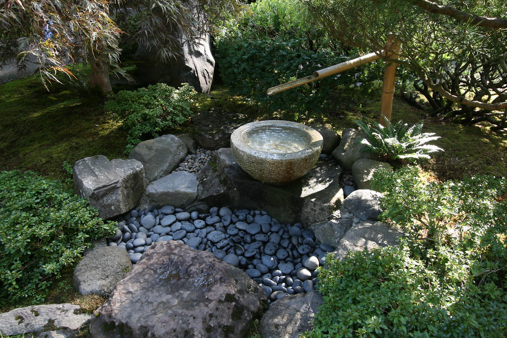 Water feature at the Japanese Garden in Portland | For ...