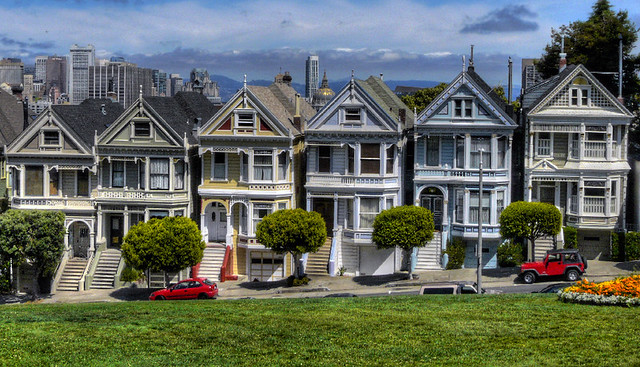Famous San Francisco townhouses