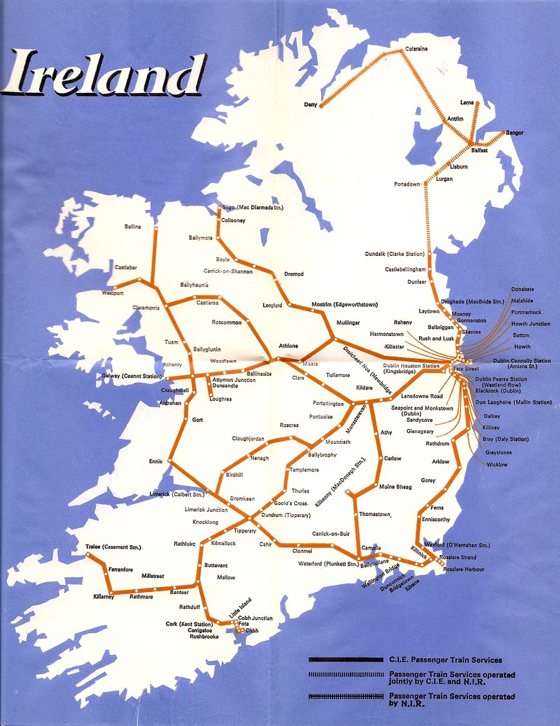 Irish Train Map