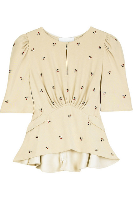 3.1 phillip lim silk rhinestoned blouse | silk with crystal … | Flickr