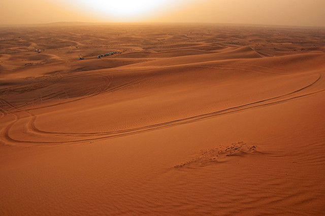 Sundown in the dunes