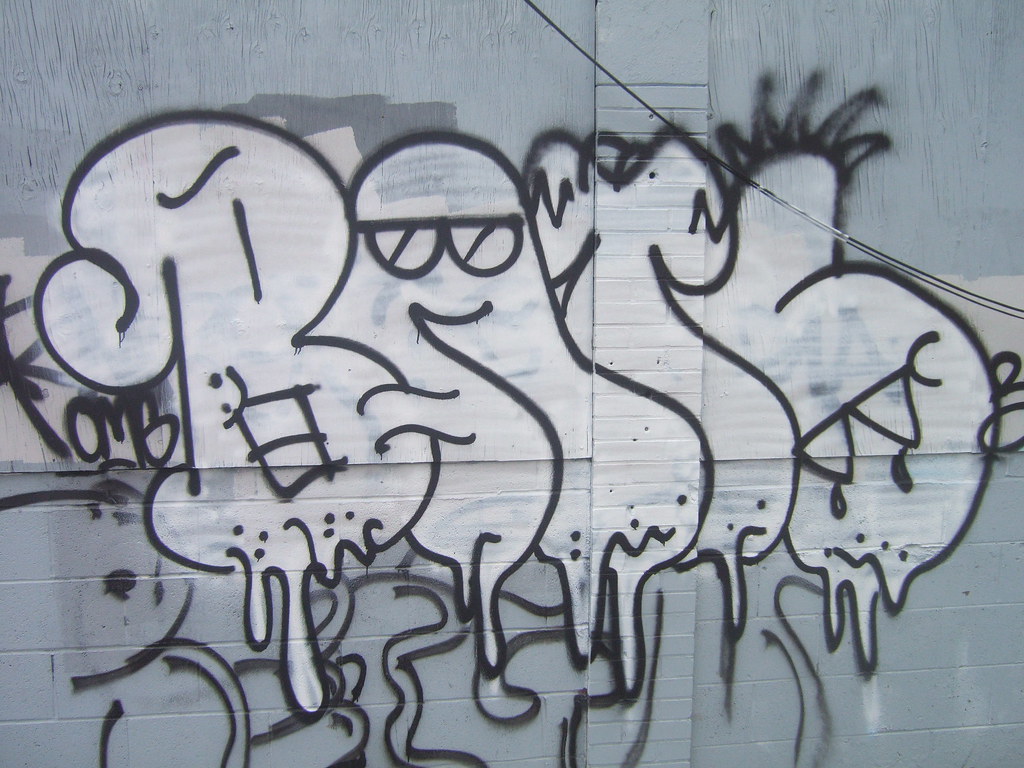 Bubble Letters | Dear Alberta street graffiti writers, pleas… | Flickr
