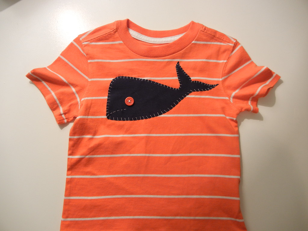 Striped Whale Shirt | Mini Boden inspired t-shirt thedomesti… | Flickr