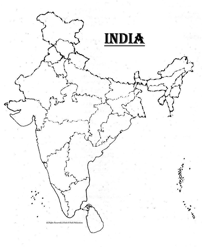 Bharat Map Blank