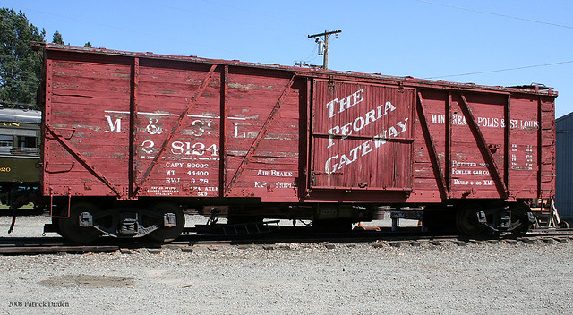 M&STL Boxcar | This classic 1930's era wooden boxcar still l… | Flickr