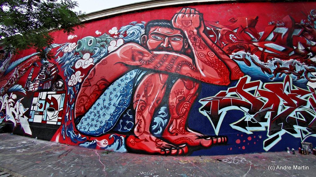 Graffiti All Starz For Japan (Rue des Pyrénées Paris 20eme… | Flickr