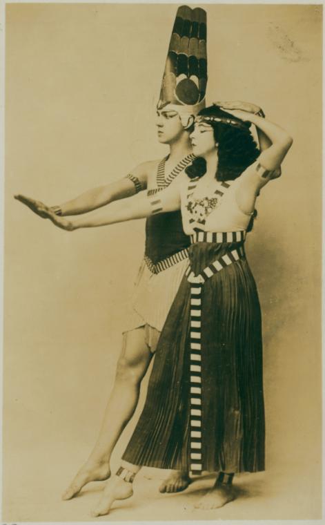 Ruth St. Denis and Ted Shawn in Egyptian Ballet.