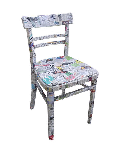 chairs for ideas decoupage (55/365 chair newspaper Flickr crafting)   Photo Sharing!