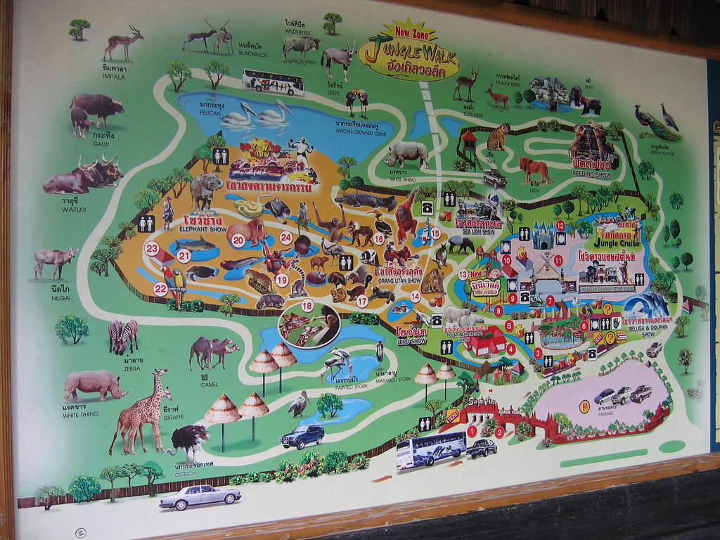safari park bangkok map