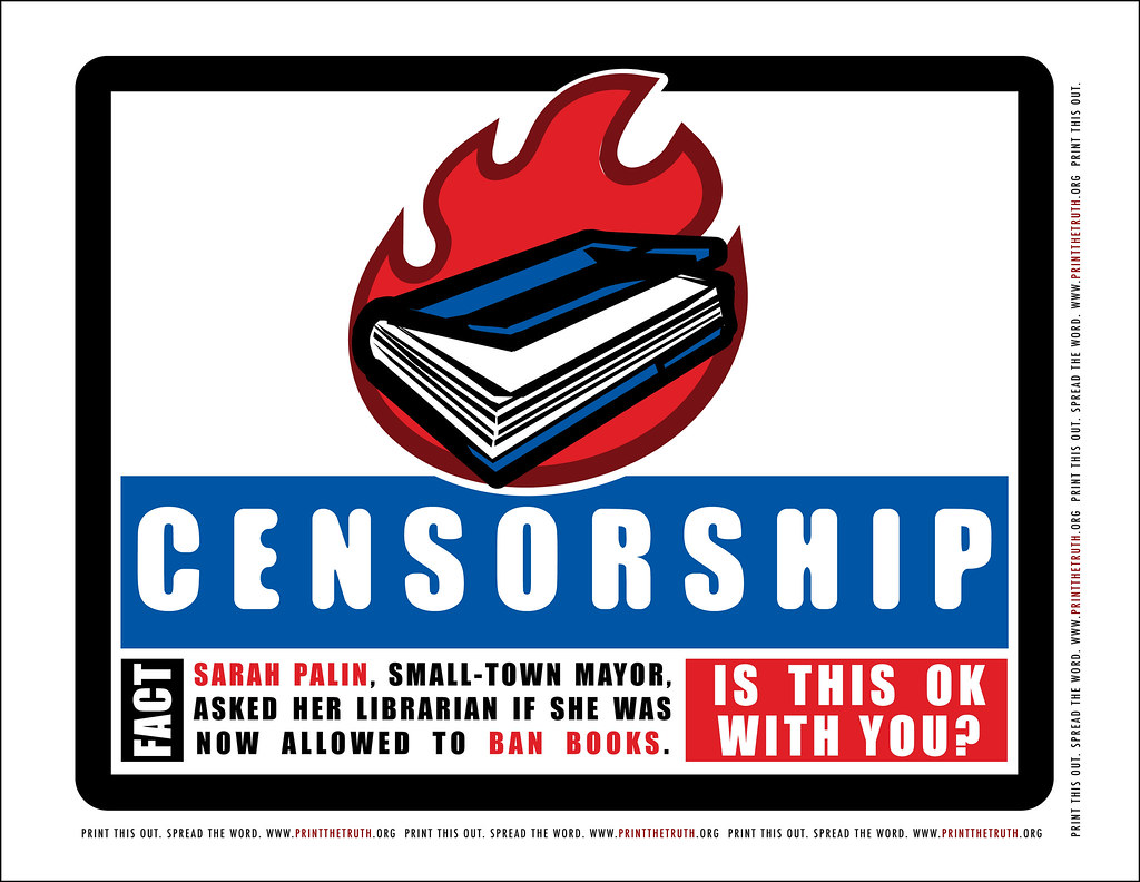 American Propaganda Posters Palin On Censorship Print