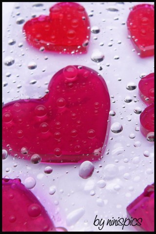 iphone wallpaper red hearts | ninispics.de | Flickr