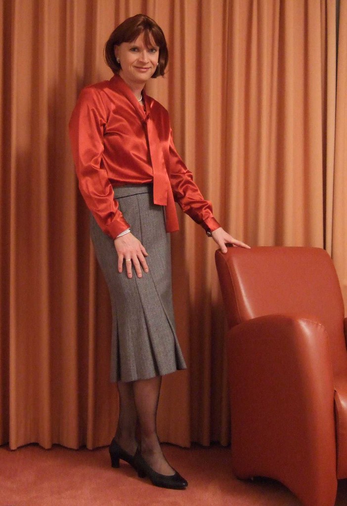 Gerry Weber skirt | Satin blouse and Gerry Weber skirt | Marie ...