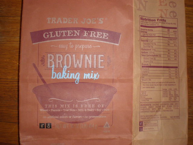 gluten free brownie mix trader joes