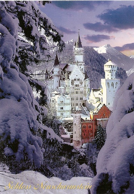winter castle neuschwanstein germany