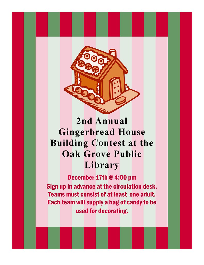 gingerbread house flyer 2008 Our Second Annual Gingerbread… Flickr