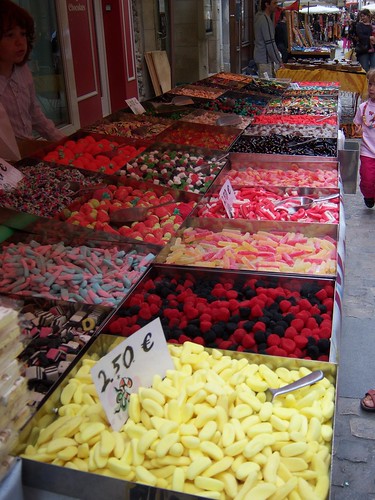 Candy Vendor at Dieulefit Market
