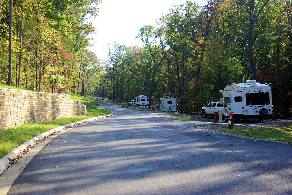 Photo Favorite: Campground in the new Lake Fort Smith State Park, Arkansas, October 20, 2008 (Pentax K10D)