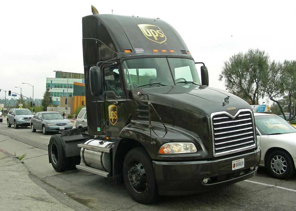  UPS  Mack  Mack  truck  of UPS  in Los Angeles So Cal 