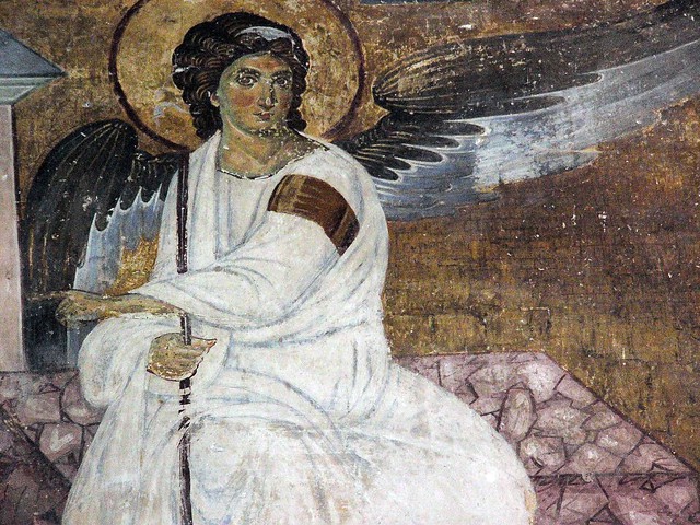 White angel -fresco in Monastery Mileseva, Serbia | Favorite… | Flickr