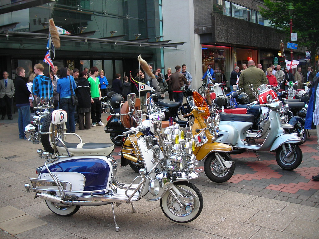 Mods & Scooters | The Mods were out in force for the opening… | Flickr