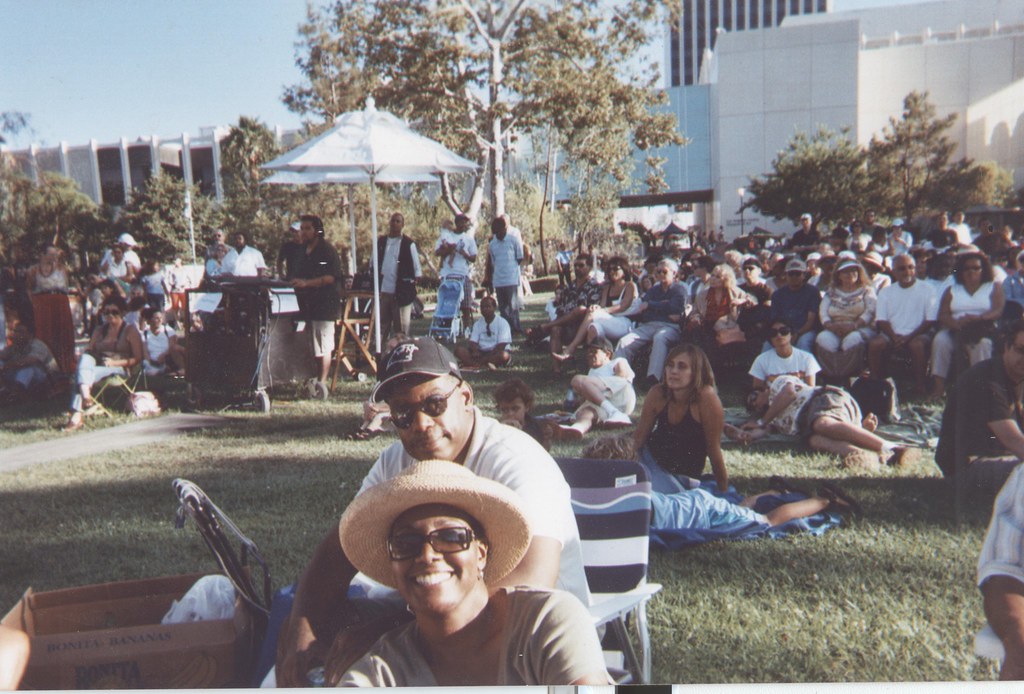 Deb and I at Outdoor Jazz Concert - LACMA | Debbie took me t… | Flickr