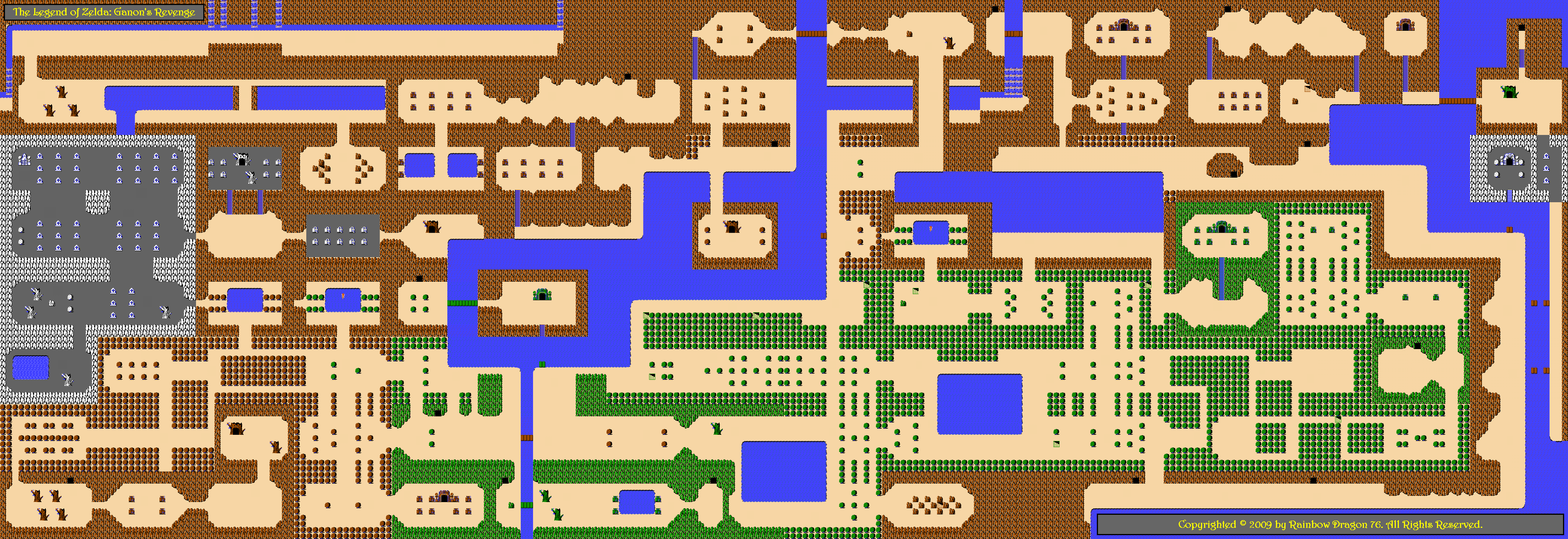 All sizes Overworld Map of The Legend of Zelda: Ganon s Revenge. www.flickr...
