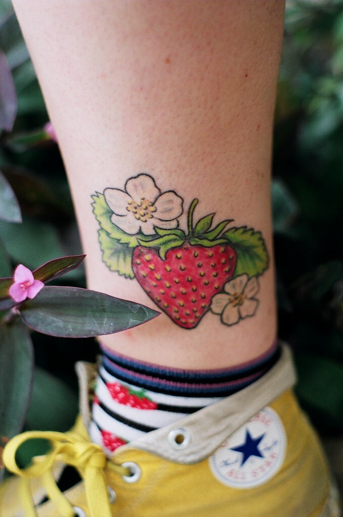 Strawberry Tattoo | by Annie Dacotah in Eugene, OR | gina pina | Flickr