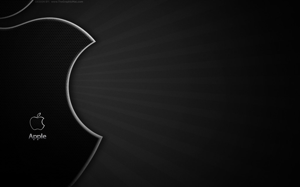 Apple Chrome & Charcoal | Apple Mac fan wallpaper ...