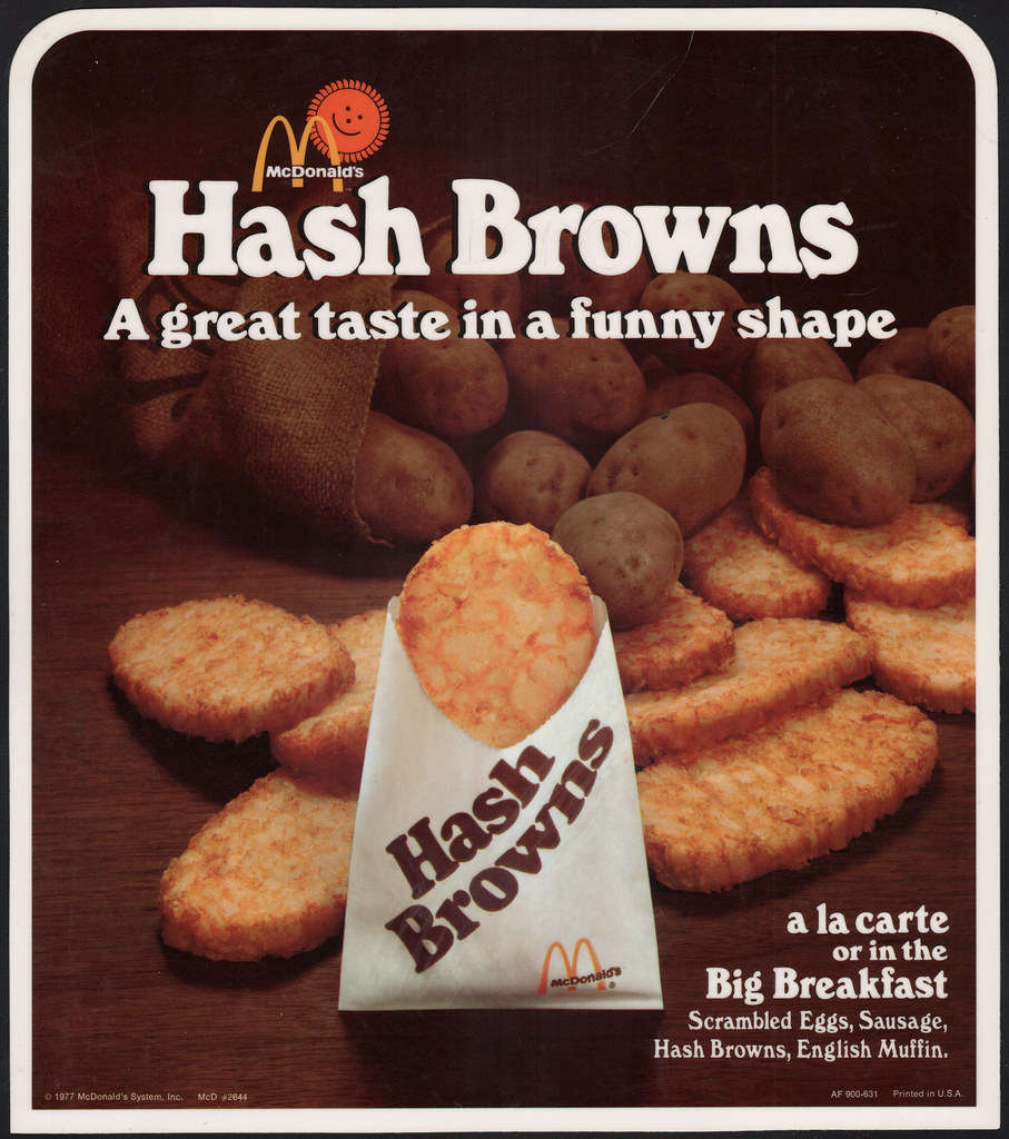 McDonald's - Plastic Signage - Hash Browns A Great Taste i… | Flickr