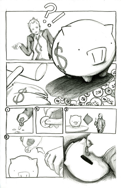 How to use a Piggy Bank pg.1 | Pencil drawing for SEQA 100 ...