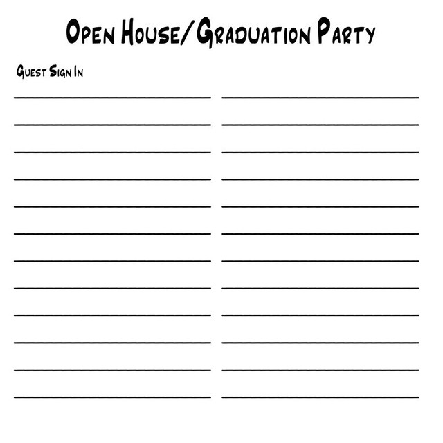 Open House/ Graduation Party Guest List Custom Memory Books Flickr