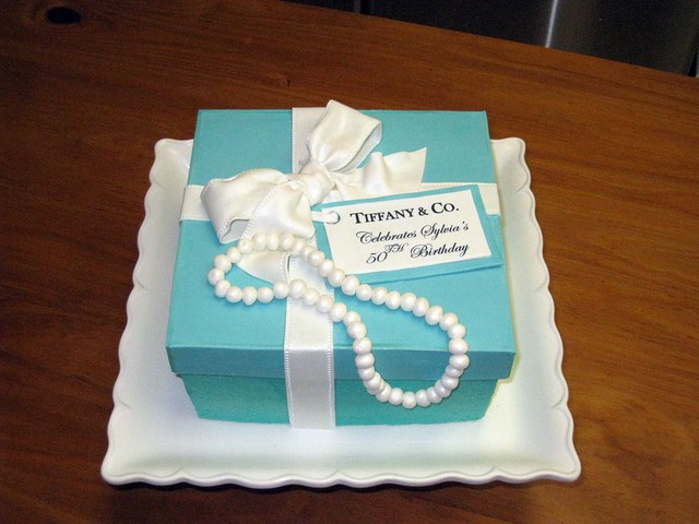 Tiffany & Co. Birthday Cake Carrot cake with cream