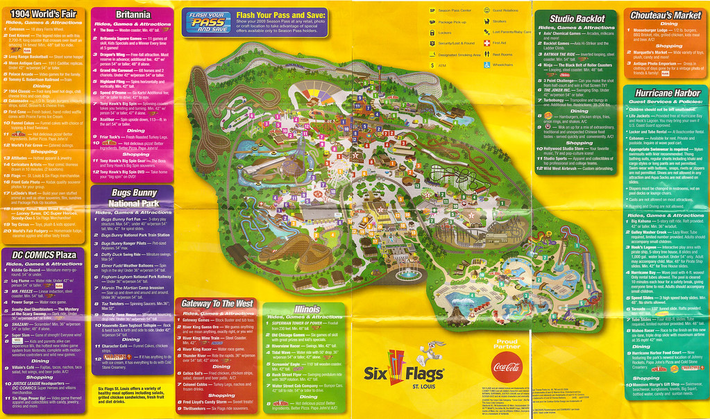 2009 Six Flags Mid America Park Map (St. Louis, MO) | Flickr