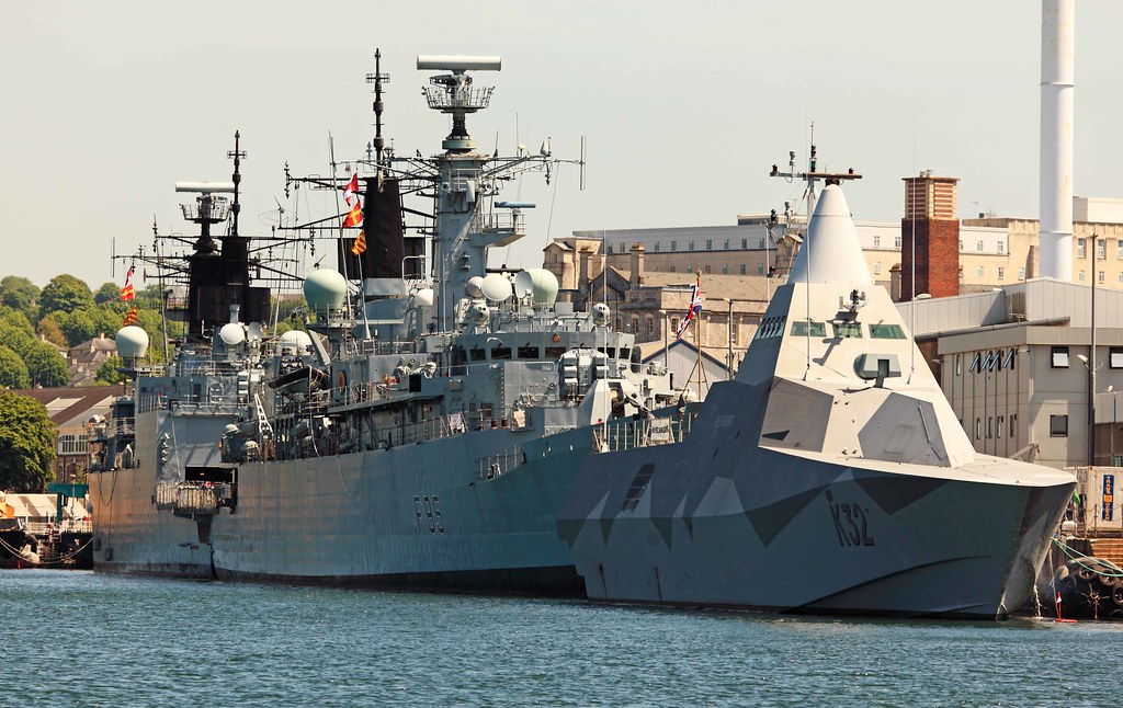 Type 22 & Visby class corvette | pictured in Devonport ...