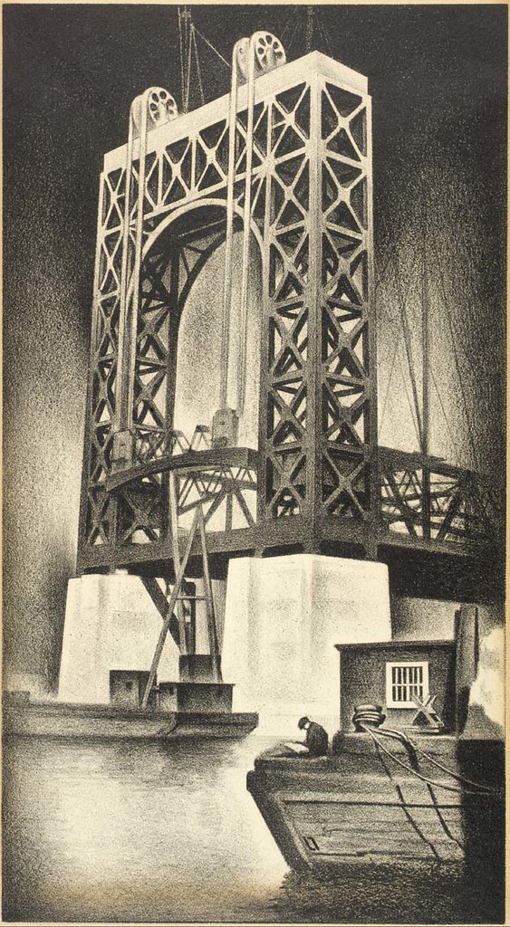 Louis Lozowick: Mural Study-Triborough Bridge, 1936 | Flickr