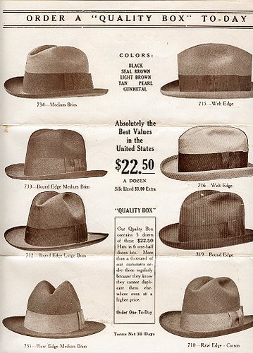 mens hats 1920s | sid | Flickr