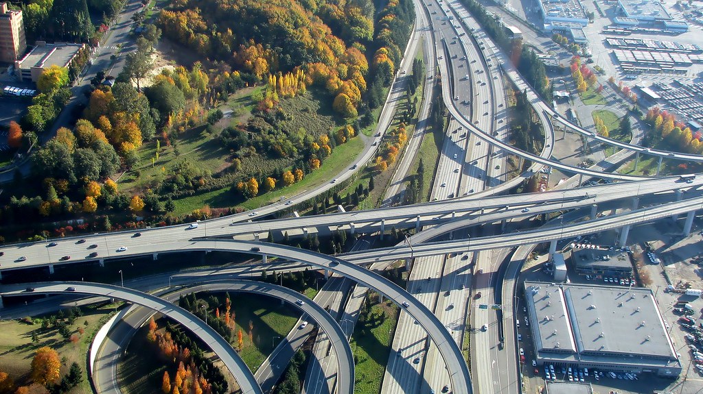 USA Freeways Seattle Complicated Road system in the world … | Flickr