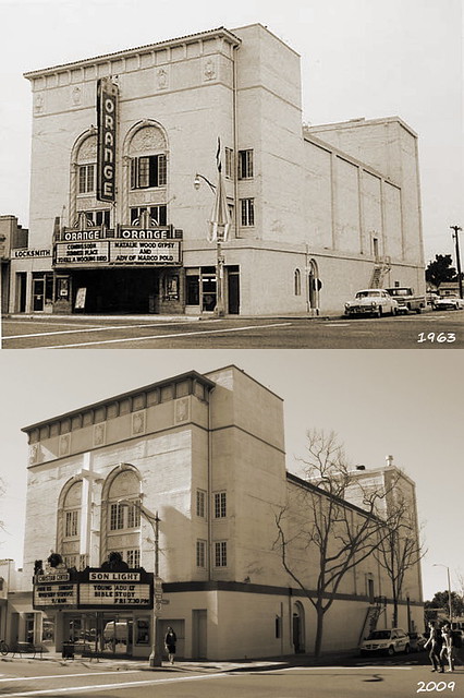 Orange Theater in 1963 and 2009 | The Orange Theater in 1963… | Flickr