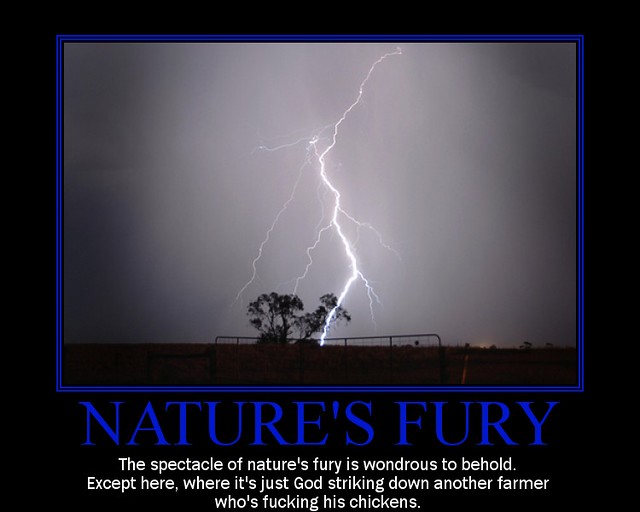 Motivational Poster - Nature's Fury
